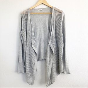 Sonoma Light Gray Open Front Cardigan Sweater M
